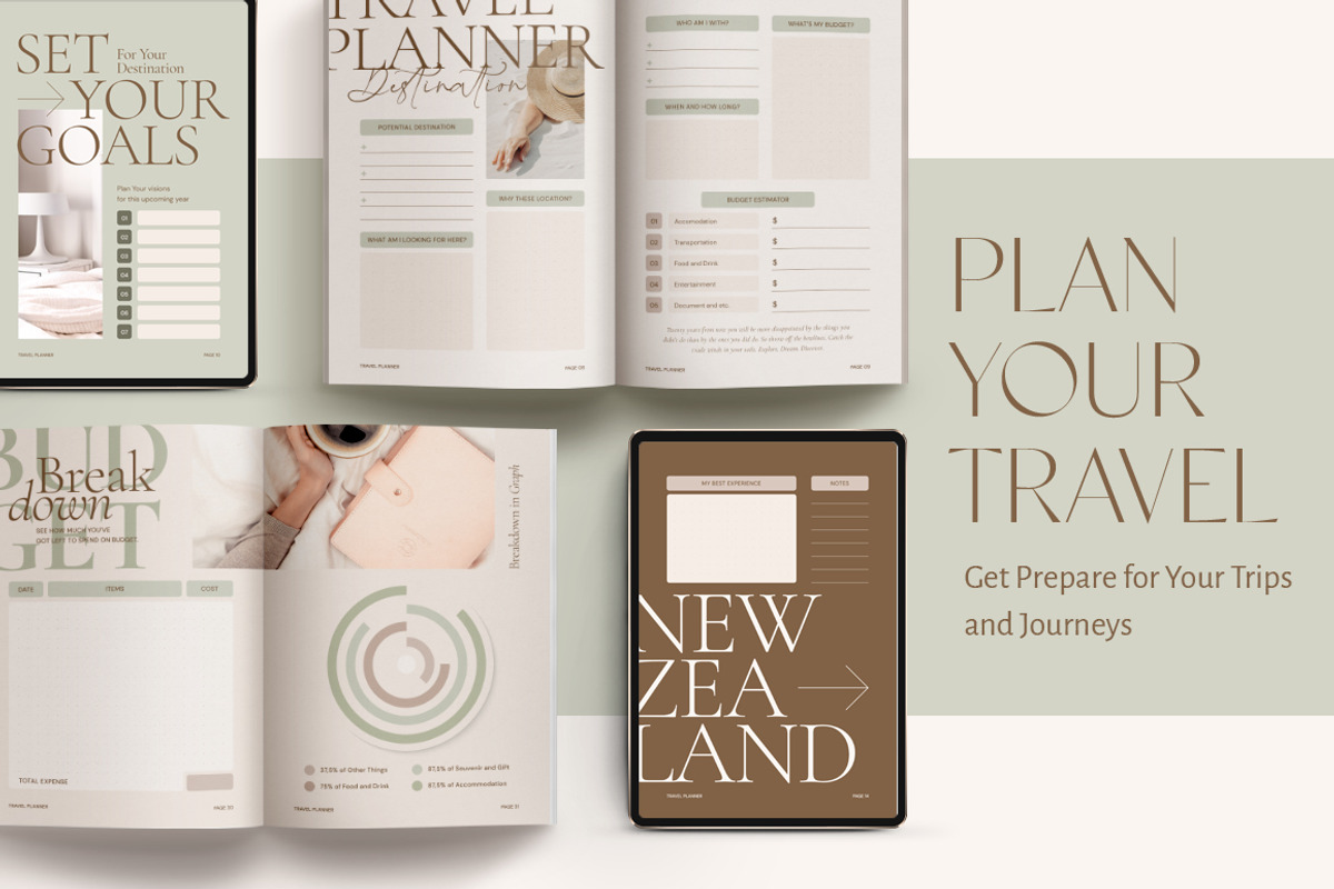 Planner 2024 Self-Growth CANVA PS, a Magazine Template by Eviory (Photo 19 of 27)