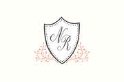 Hand Drawn Crest with Leaves, an Illustration by Bianca Mascorro Art (Thumbnail 2 of 4)