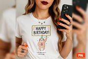 Cat and Animals Funny Birthday PNG, a Graphic by GlitterCraft (Thumbnail 15 of 101)