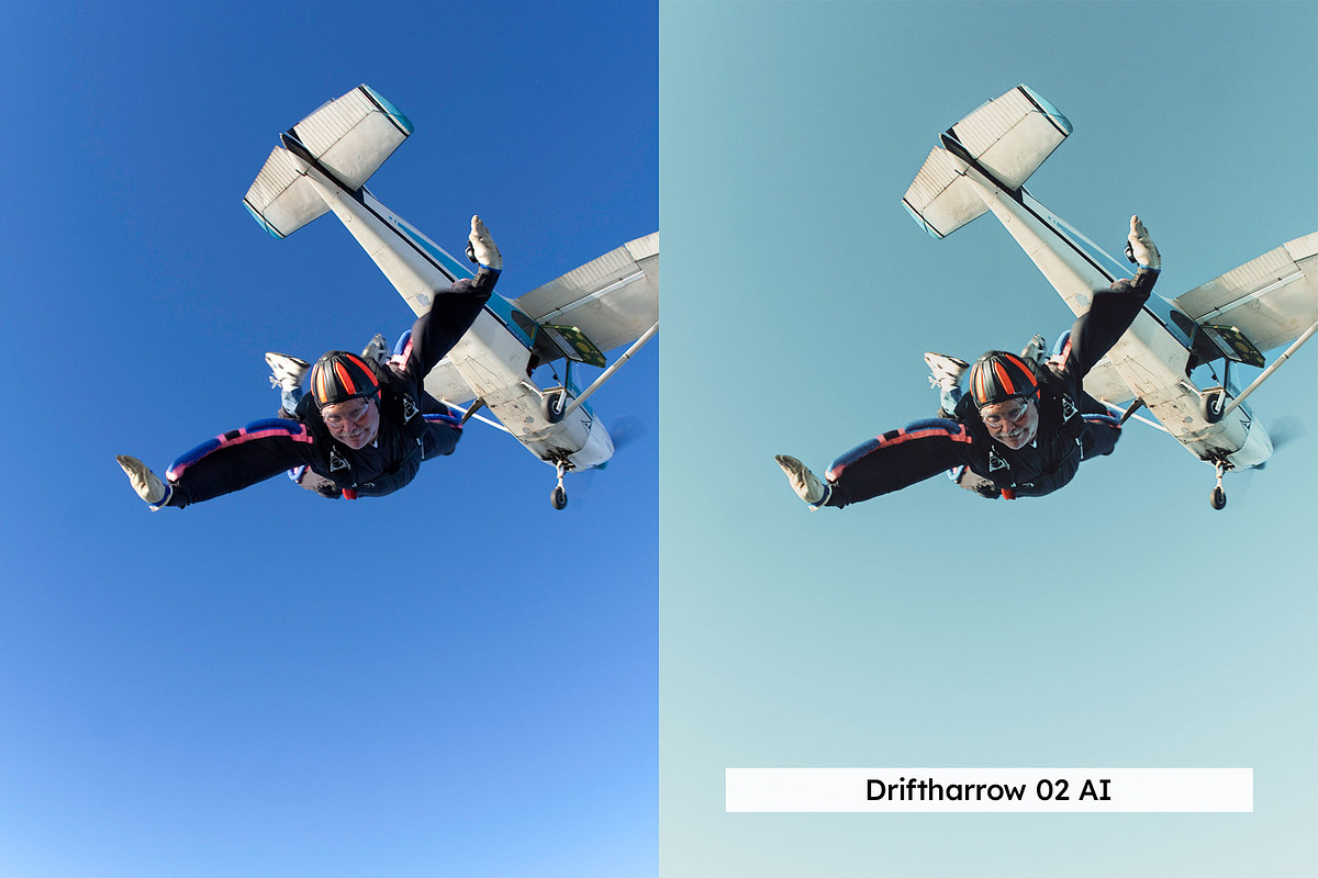 20 Skydiving Lightroom Presets LUTs, a Preset Add-On by SparkleStock