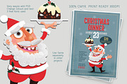Christmas Dinner Flyer Template, a Flyer Template by JoZOO (Thumbnail 2 of 2)