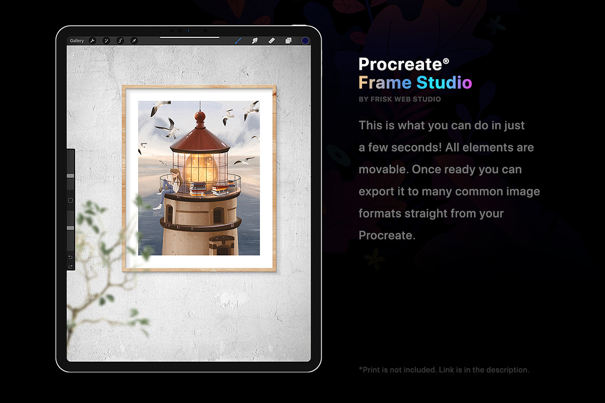 Procreate Frame Studio — Mockups, a Product Mockup by Frisk Shop (Photo 5 of 15)