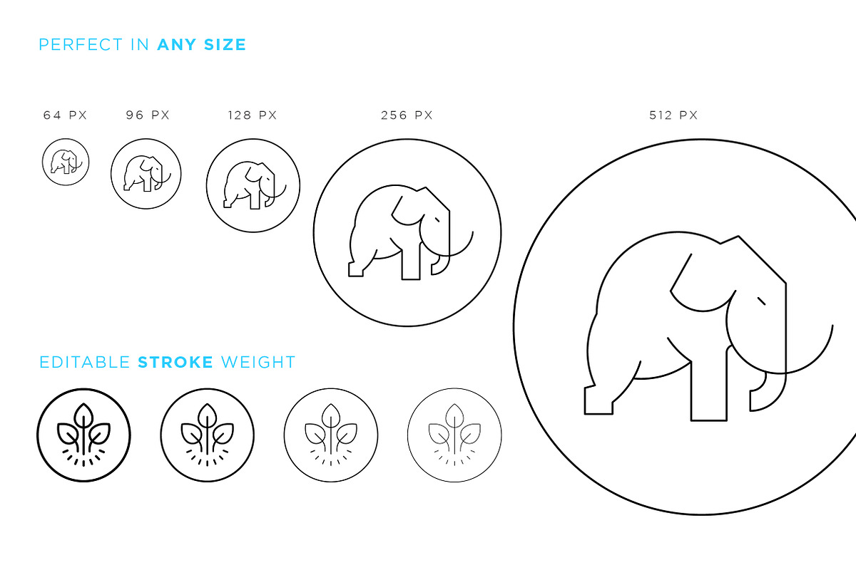 Food value icons package, an Outline Icon by Vineta Rendon (Photo 8 of 12)