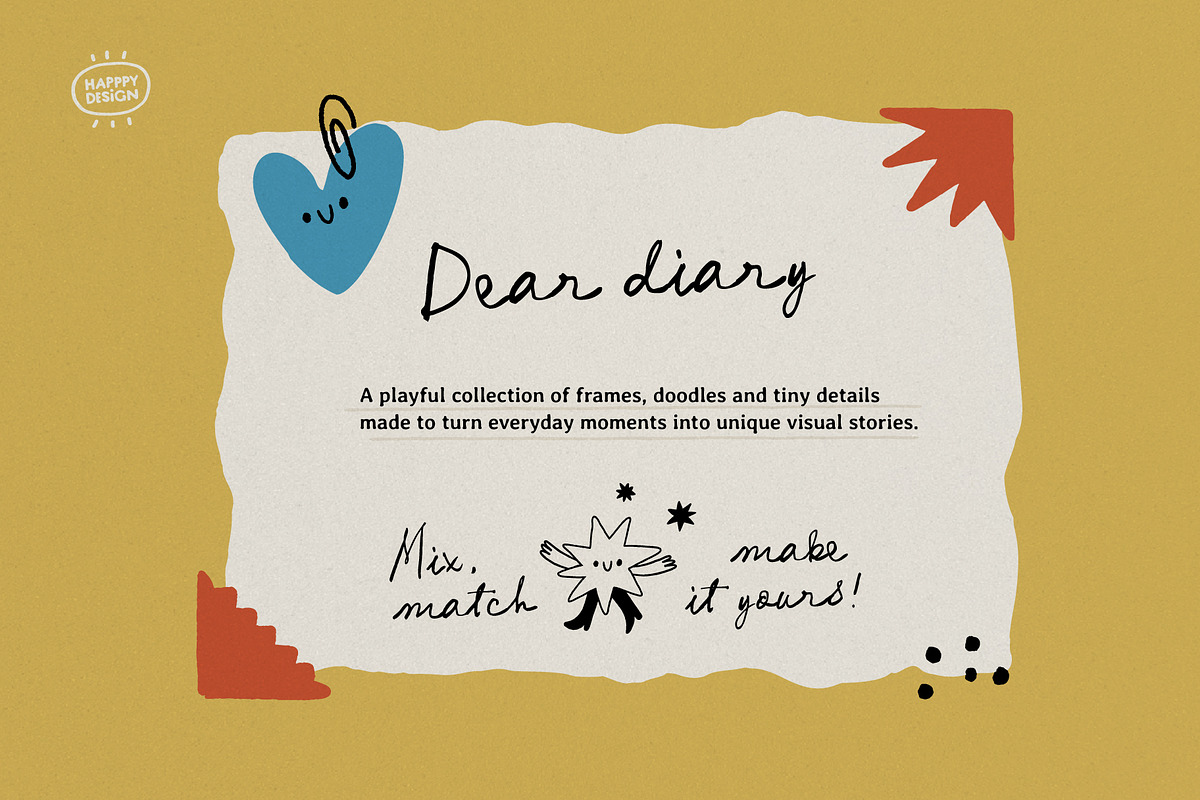 Doodle Frames & Tiny Elements, an Object Illustration by happpydesign (Photo 2 of 10)