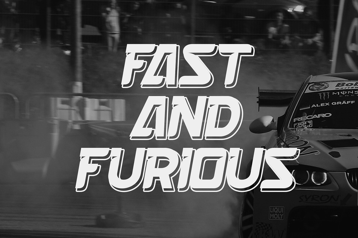 Dark Force - Racing Font, a Font by Flawless And Co (Photo 8 of 10)