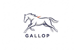 Gallop Horse Logo, a Branding & Logo Template by Logocreative