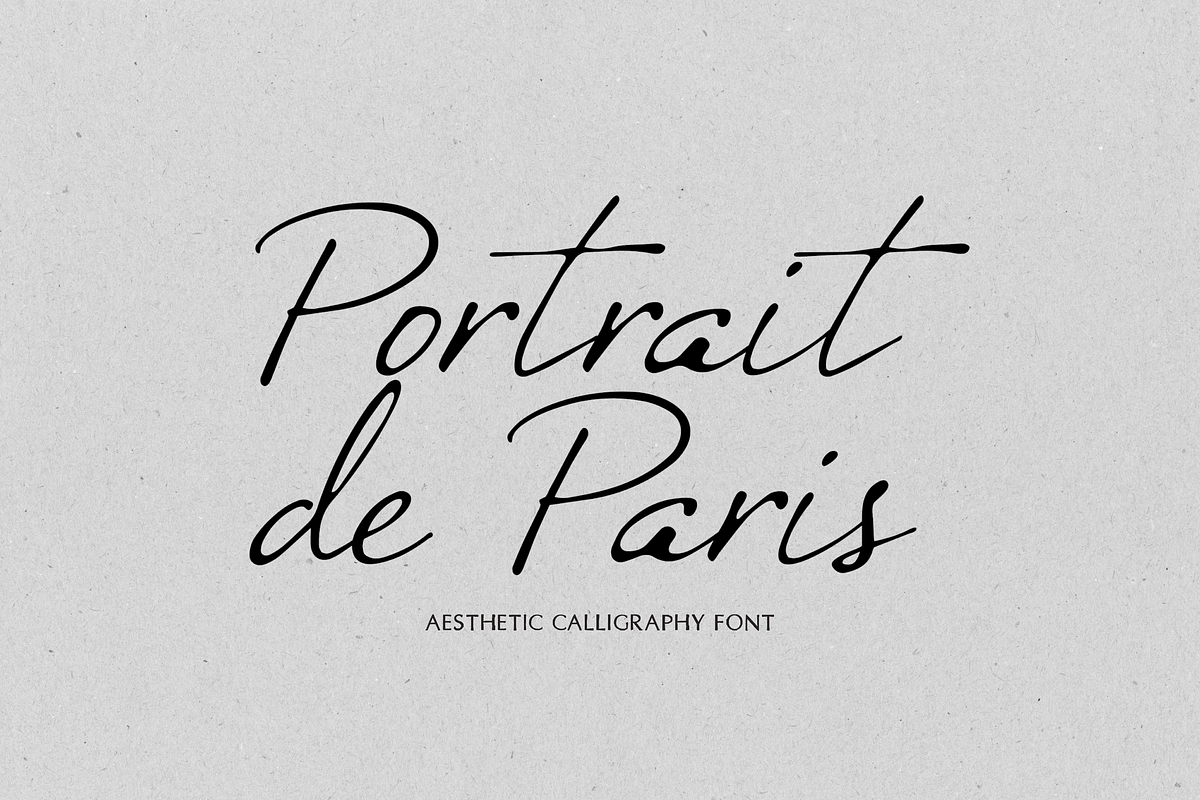 Portrait de Paris Signature Font, a Script Font by gafaroff studio (Photo 11 of 12)