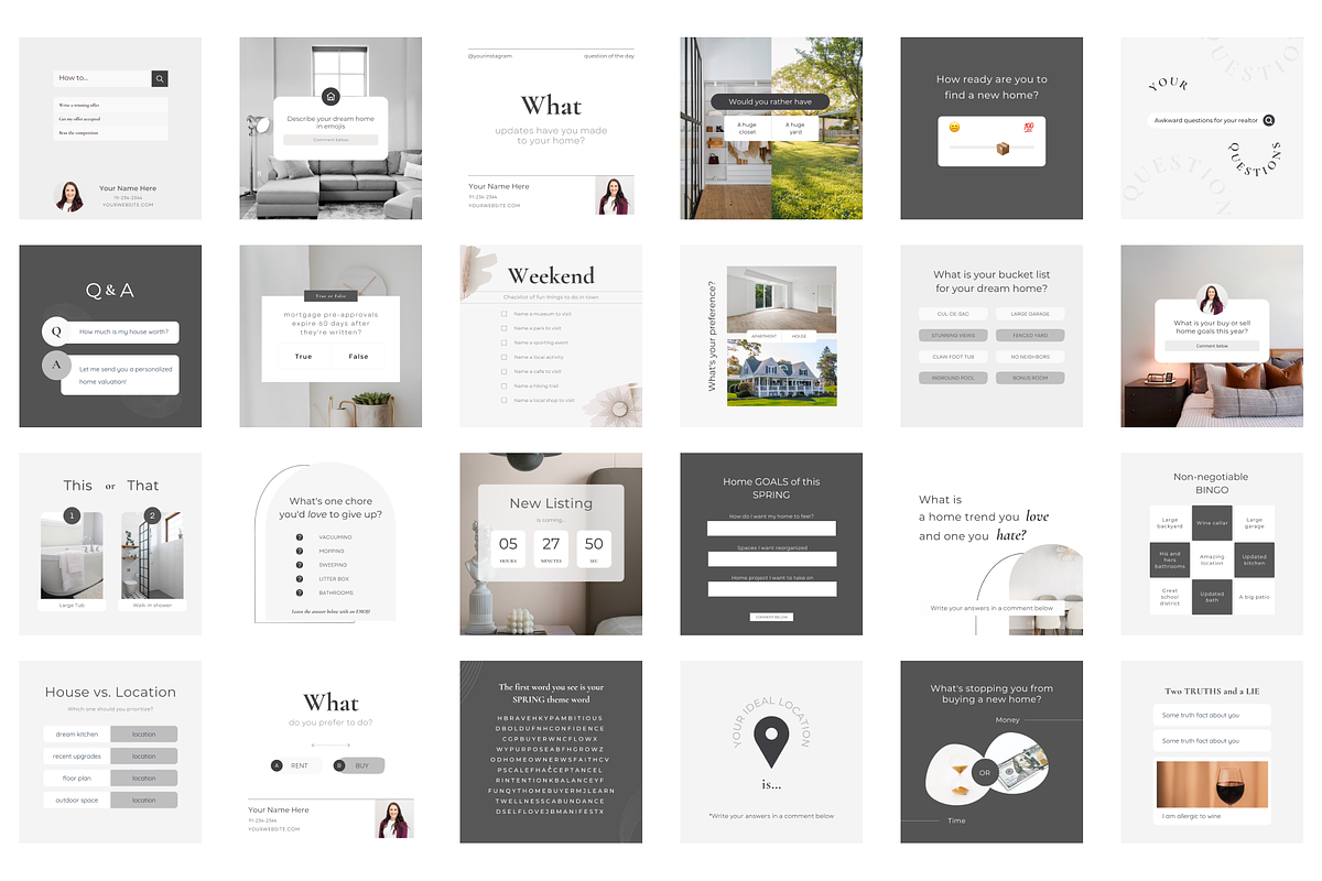 100 Call-To-Action Real Estate Pack, a Social Media Template by Estatik Designs (Photo 6 of 11)