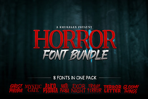Horror Font Bundle, a Font by khurasan