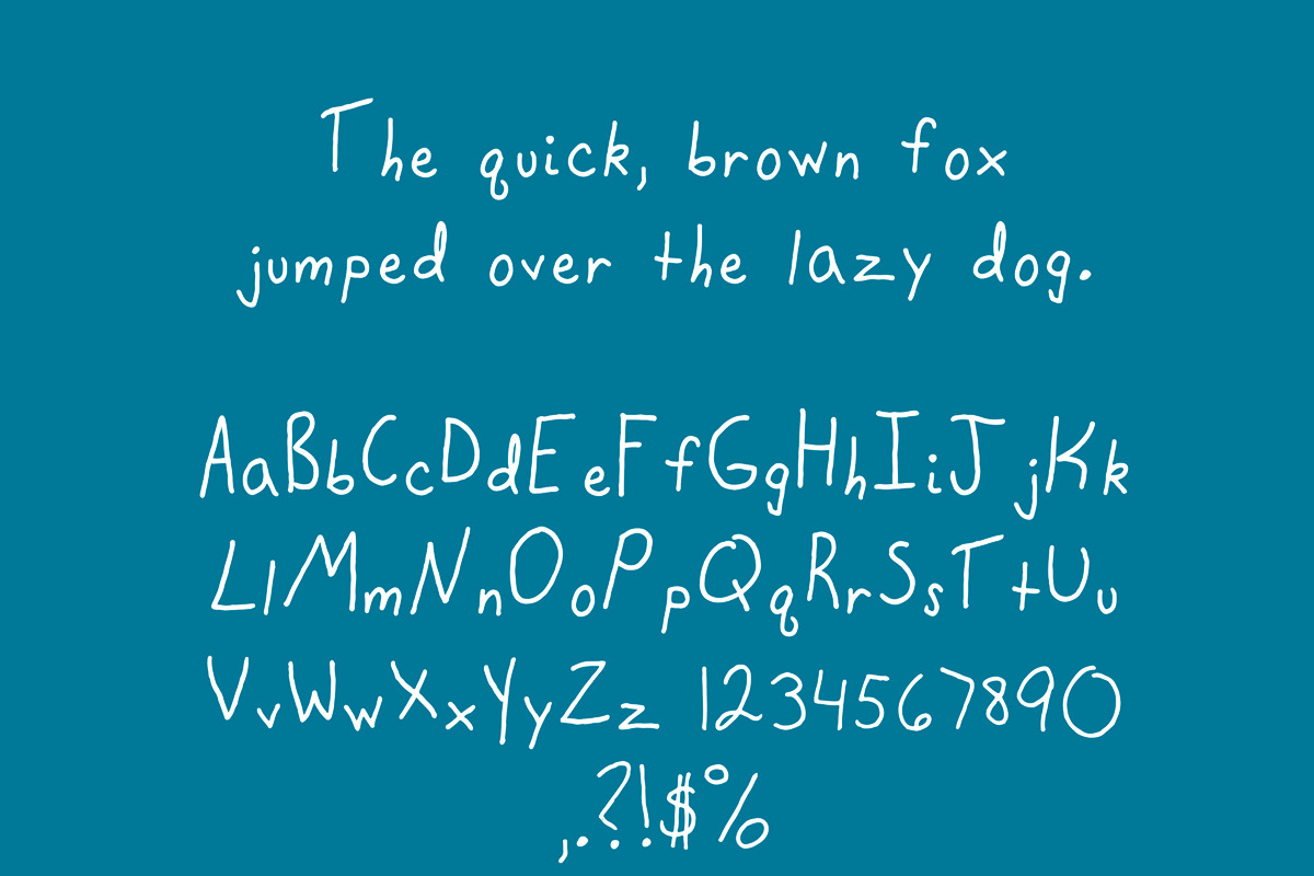 Lilyfont Childrens Handwriting Font preview 2