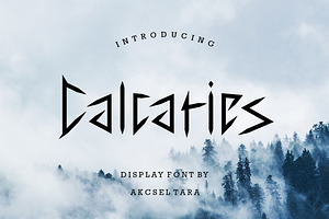 Calcaries - Display font