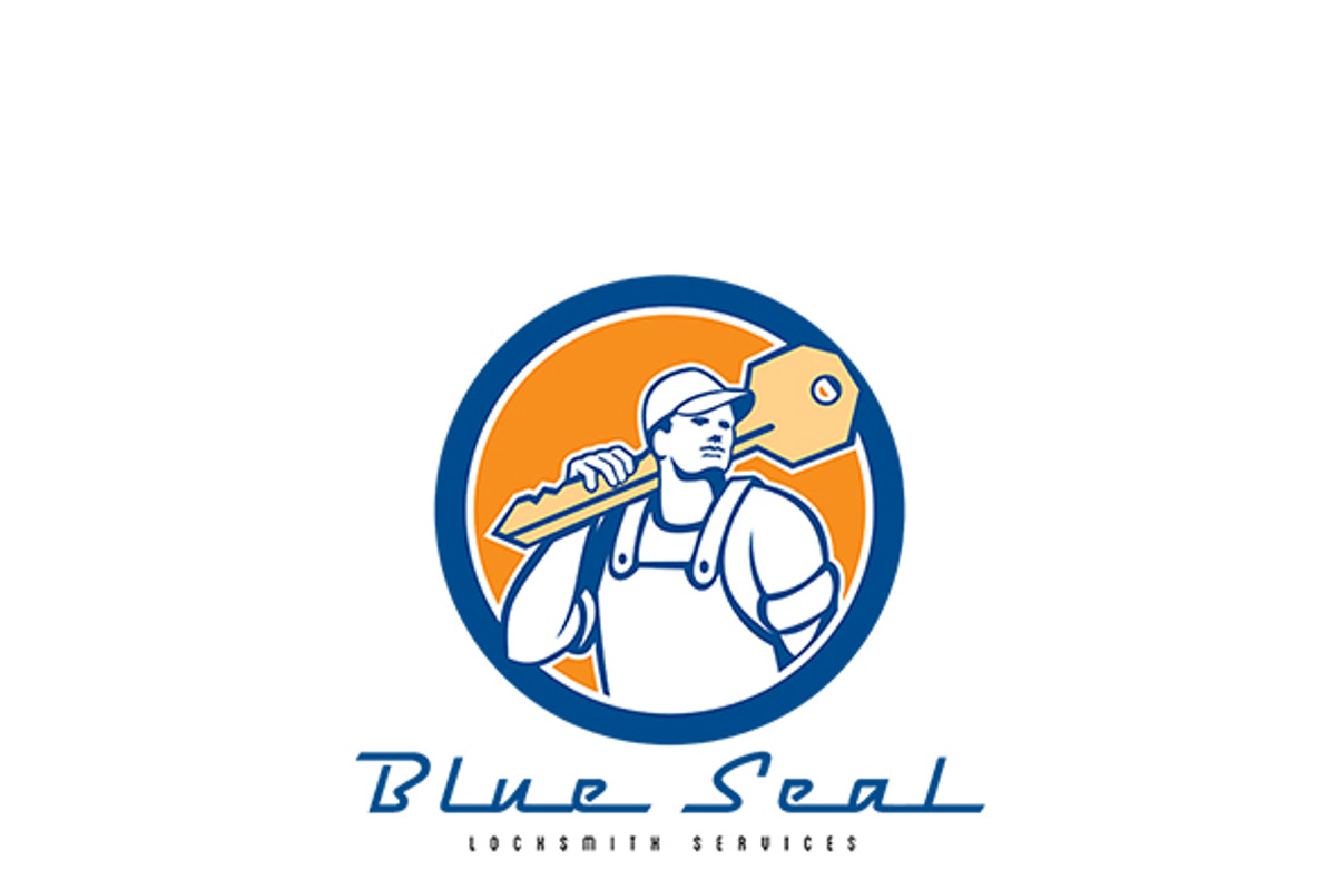 Blue Seal Locksmith Services Logo, a Branding & Logo Template by ...