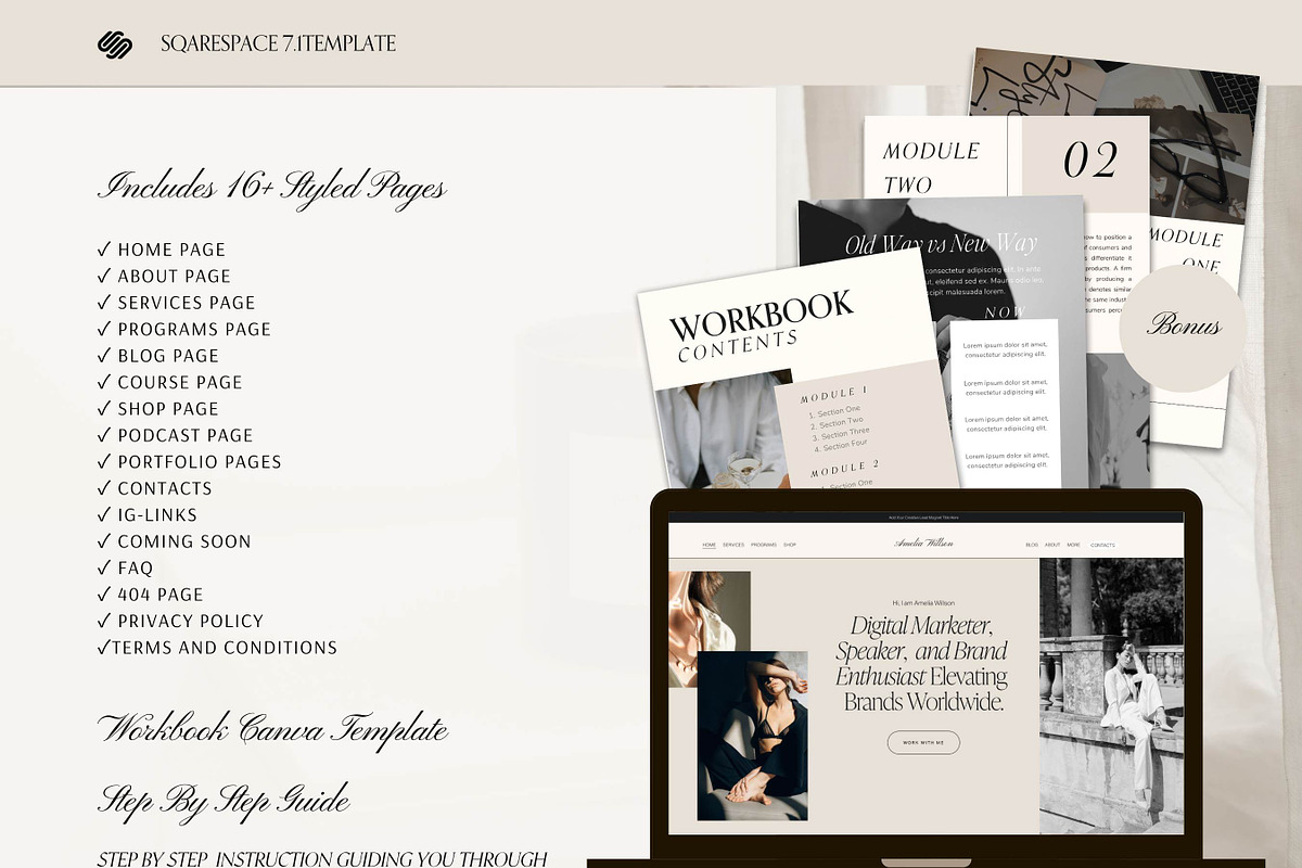 Squarespace Website Template, a Squarespace Template by Presentibox (Photo 10 of 11)