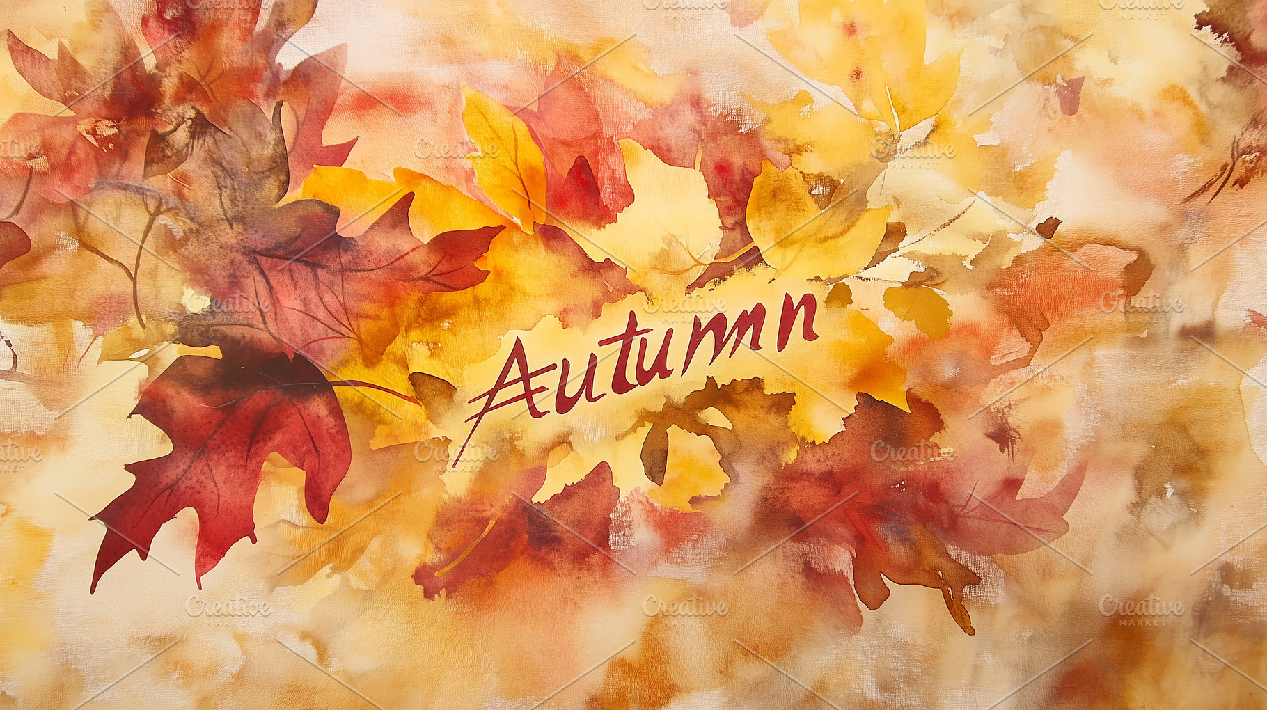 Autumn background with yellow maple, a Wallpaper Photo by Imaginarium