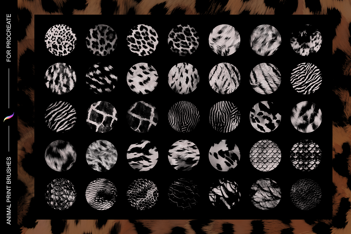 Animal Print brushes for Procreate, a Brush Add-On by Patternish (Photo 3 of 5)