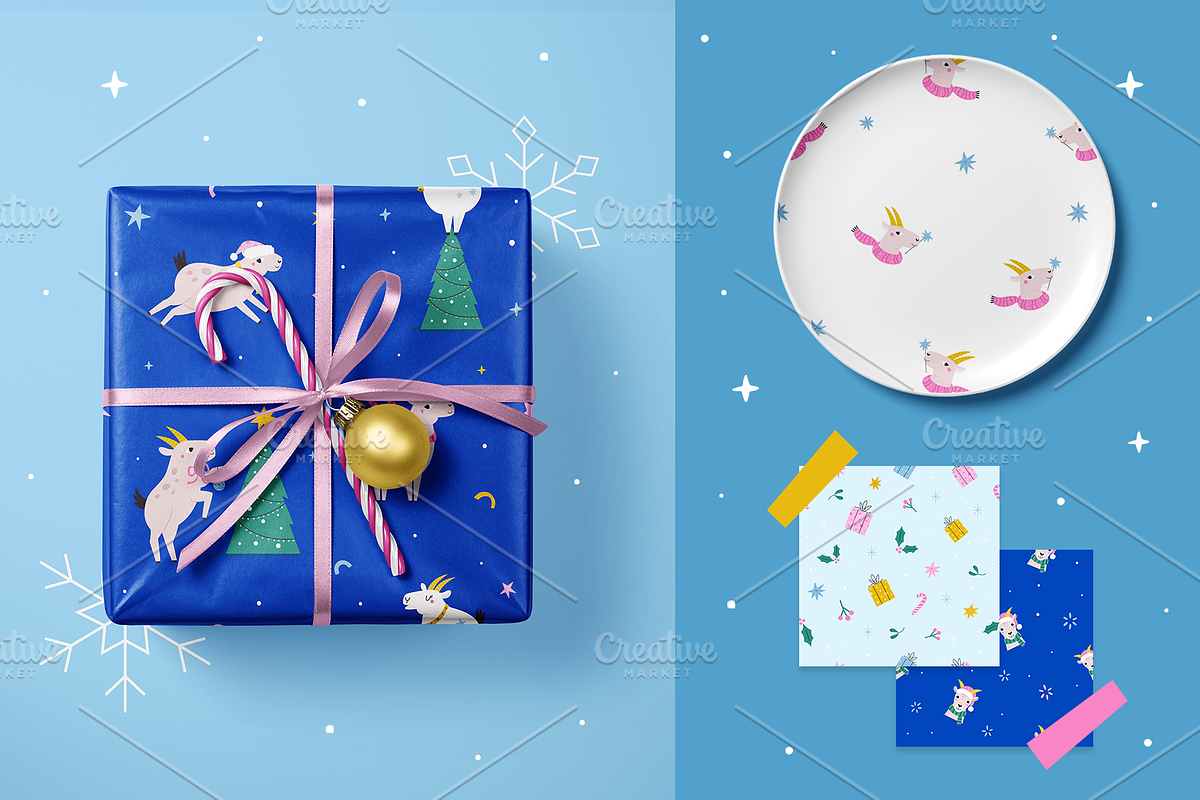 New Year Funny Goats, a Seasonal Illustration by danceyourlife (Photo 7 of 7)