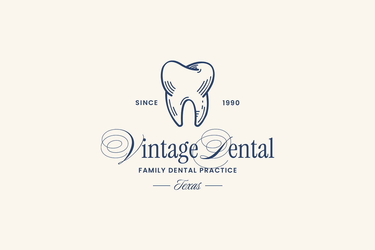 Old Money Dental Clinic Logo, a Branding & Logo Template by Headfonts (Photo 3 of 3)