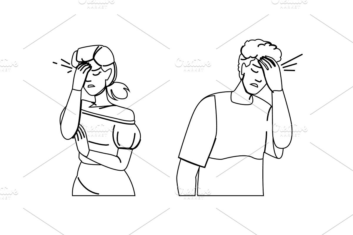 mistake face palm vector, a Person Illustration by pikepicture