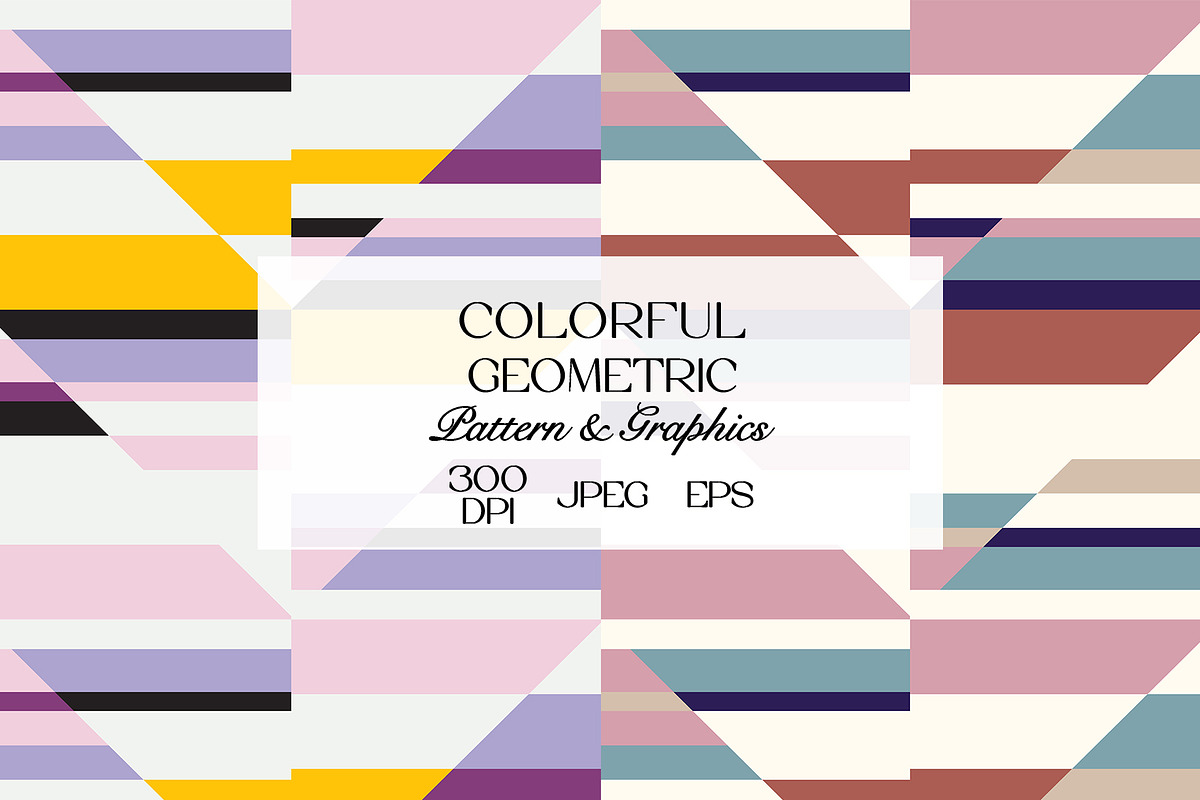 Colorful Geometric Seamless Pattern, a Pattern Graphic by StudioGlouna (Photo 1 of 9)