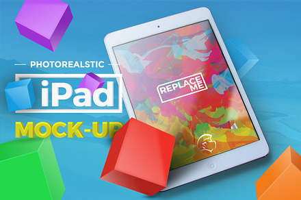 4 Photorealistic iPad Mock-up