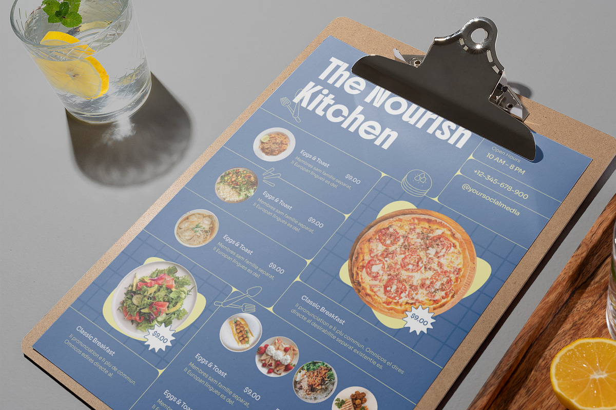 Cloud Kitchen Menu, a Stationery Template by Neermana (Photo 4 of 4)