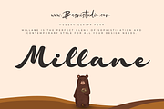 Millane Modern Script Font, a Script Font by Basnistudio (Thumbnail 1 of 12)