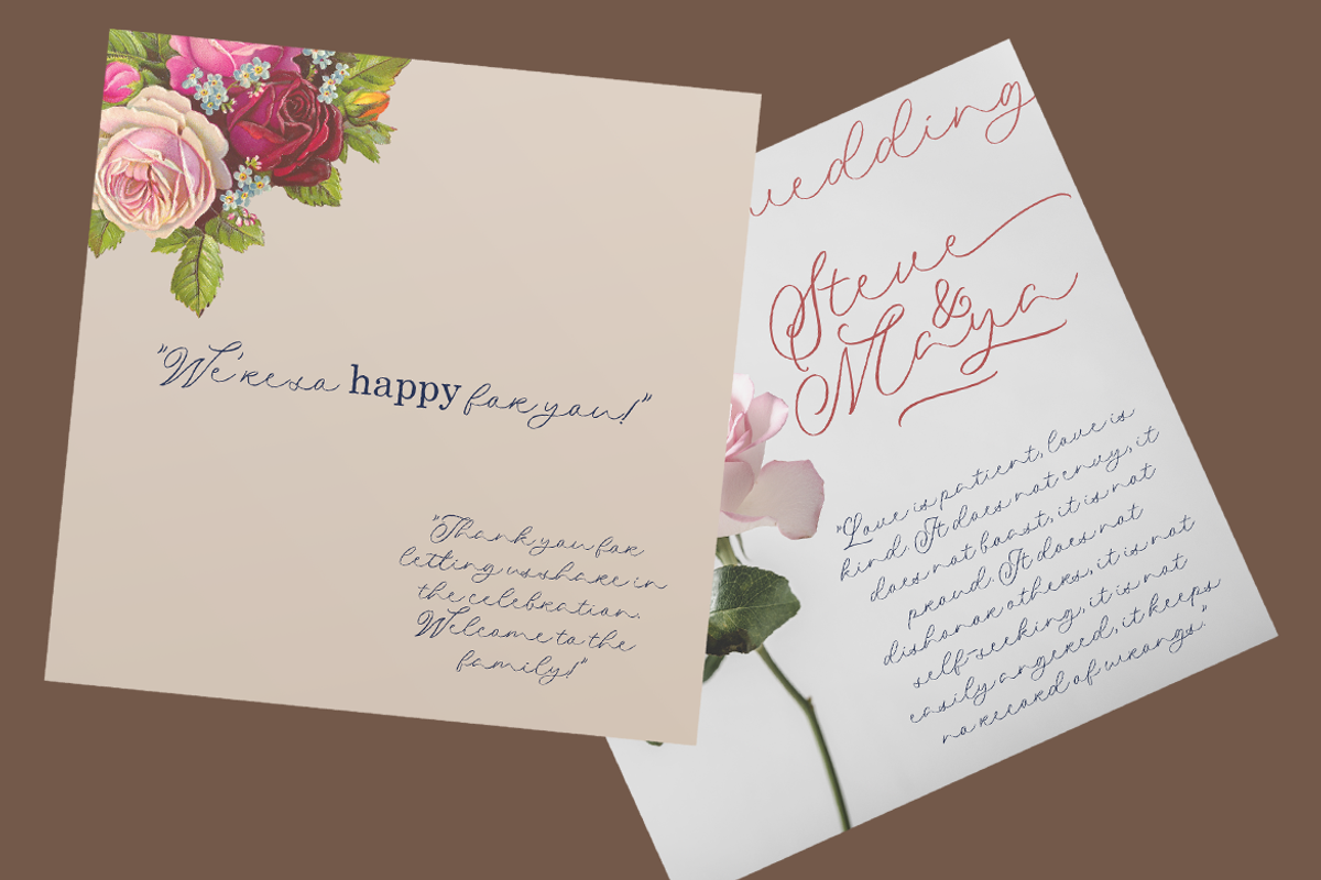 Wedding Couple, a Script Font by Colllab Studio (Photo 3 of 19)