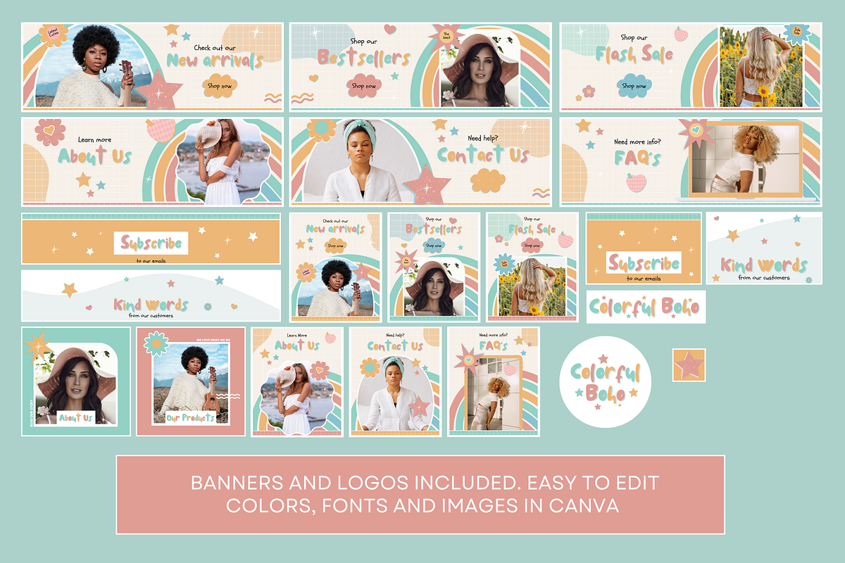 Modern Boho Shopify Theme, a Shopify Template by SunshineStudioBoutique (Photo 6 of 10)