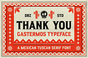 Gastermos – Mexican Tuscan Serif, a Serif Font by Drizy (Thumbnail 10 of 10)
