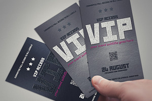 Elegant VIP PASS Card 2 Styles