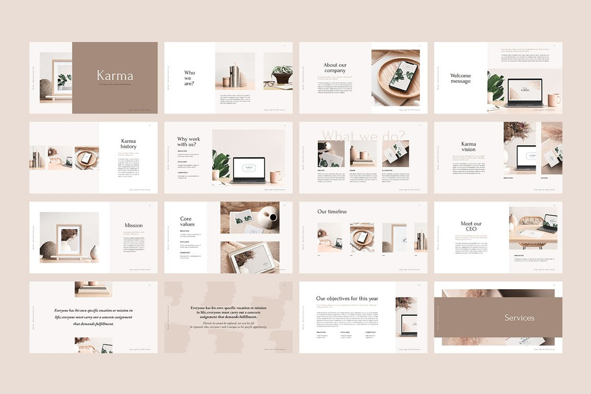 Karma Corporate Presentation, a Presentation Template by Blue Kite Creative (Photo 16 of 19)