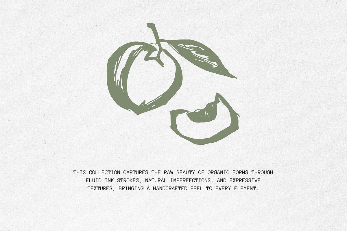 Organic Market 116 Ink Illustrations, a Food Illustration by Veyla (Photo 2 of 15)