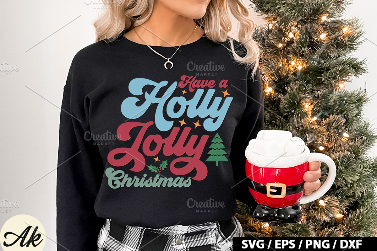Retro Christmas SVG Bundle, a Graphic by akazaddesign (Photo 9 of 13)