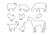 Farm animals collection., an Animal Illustration by itiir (Thumbnail 3 of 4)