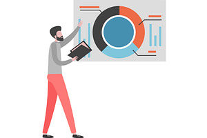 Businessman brainstorming analyzing, a Finance Illustration by Sky Pics Studio
