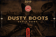 DUSTY BOOTS - Serif font, a Serif Font by Artistic & Unique (Thumbnail 1 of 8)