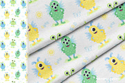 Cute Monsters, a Texture Illustration by LartGraphics (Thumbnail 7 of 13)