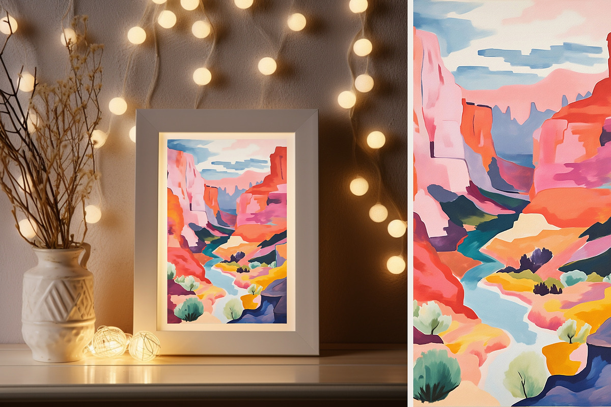4 happy muti-color art print, a Decorative Illustration by ARTOZEN DIGITAL (Photo 8 of 13)