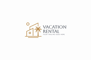 Modern Rental Vacation House Logo, a Branding & Logo Template by Signatoro