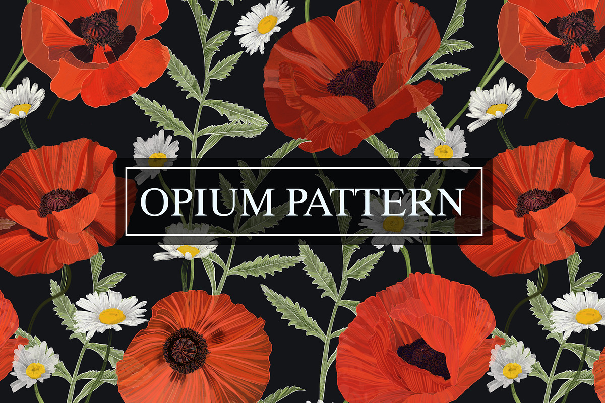 OPIUM PATTERN, a Pattern Graphic by ANAKOTO (Photo 9 of 14)
