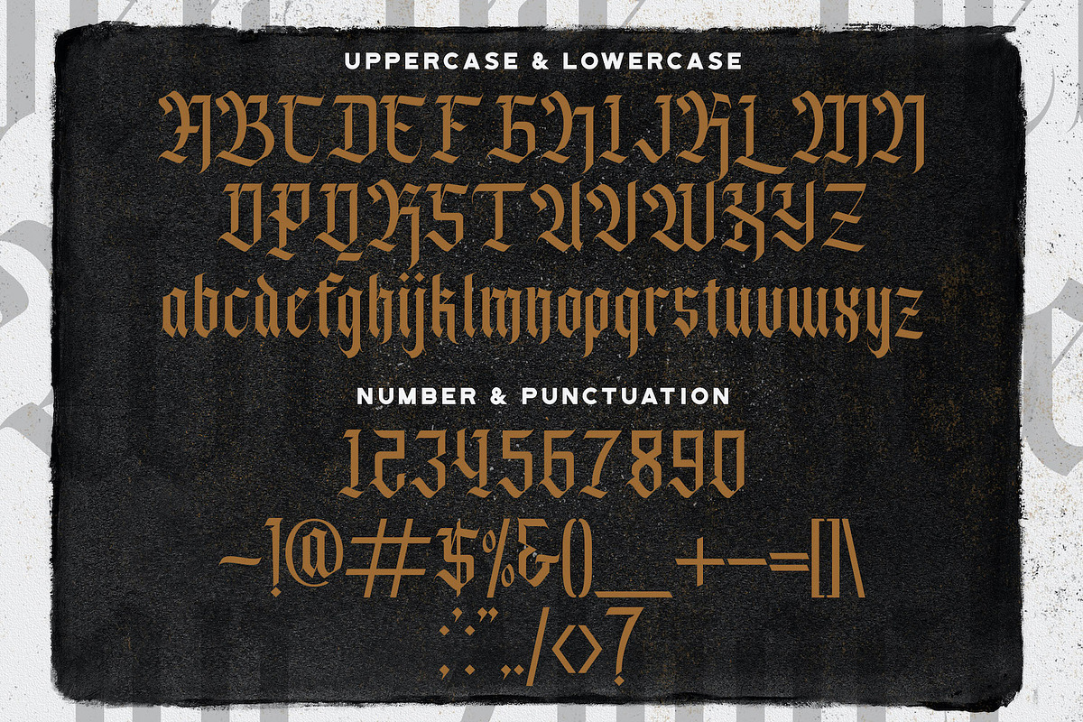 Agise Rujdi - Blackletter Font, a Blackletter Font by StringLabs (Photo 8 of 10)