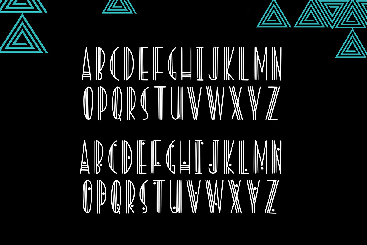 Modern Deco, a Font by Kitaleigh (Photo 2 of 3)