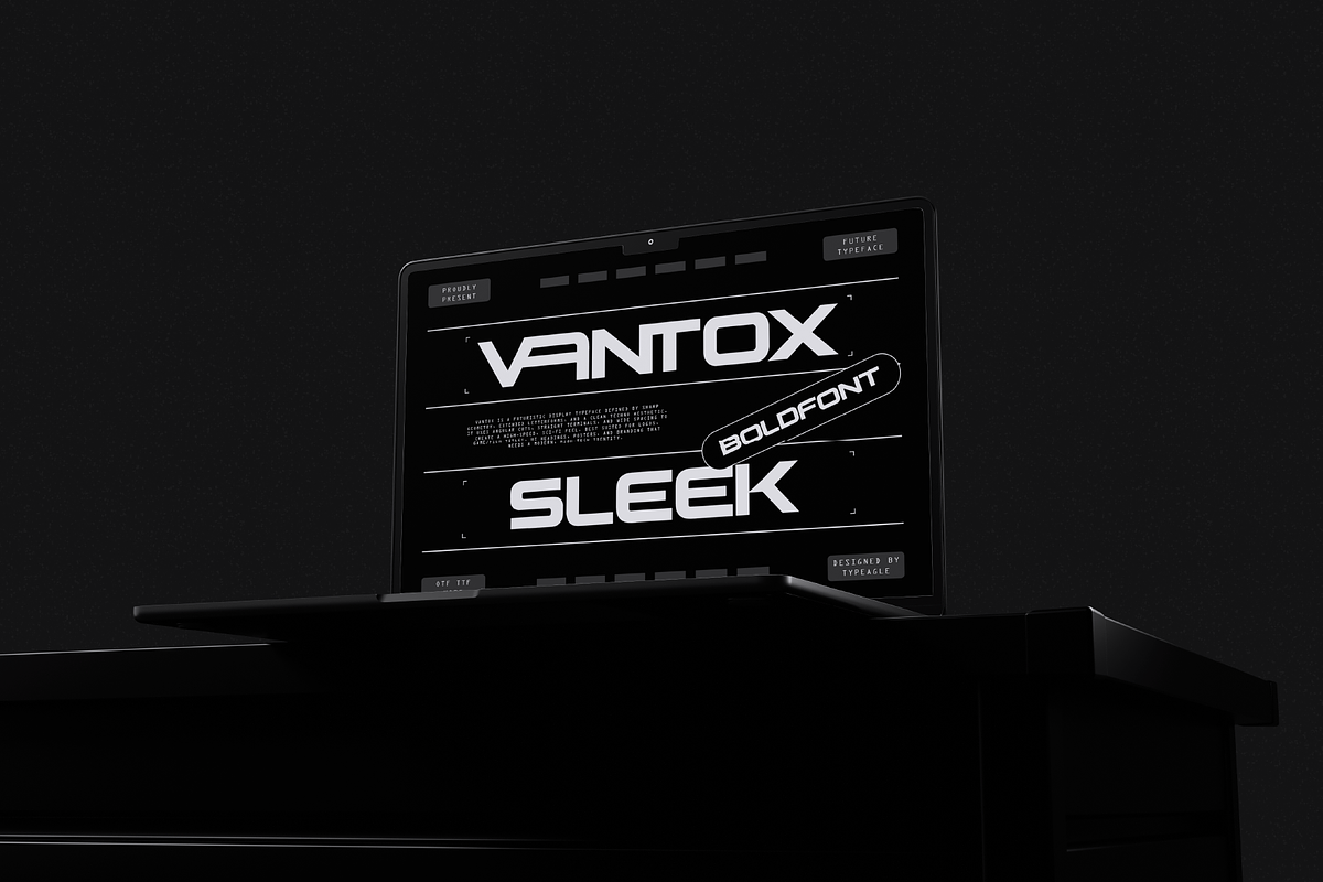 Vantox - Futuristic Display Font, a Sans Serif Font by Typeagle (Photo 5 of 10)