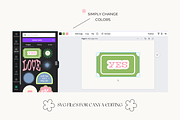 Good vibes Stickers Collection, an Object Graphic by Alina Karpenko (Thumbnail 7 of 9)
