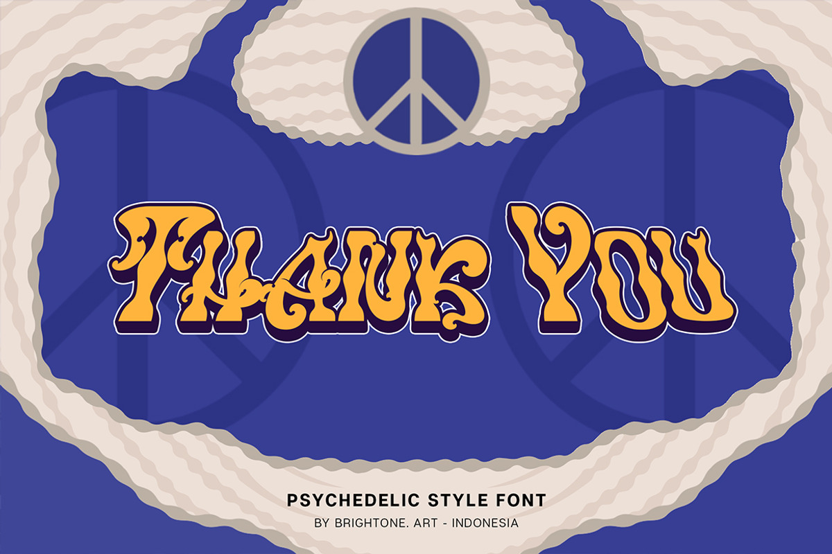 VERTISTYLE WAVES - Psychedelic Style, a Serif Font by Brightone (Photo 9 of 9)