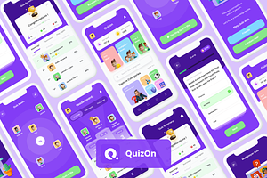 Modern Quiz App UI Quizon