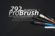 792 BRUSHES - ProBrush™ BUNDLE -76%, a Brush Add-On by Leonard Posavec (Thumbnail 1 of 9)