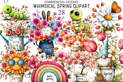 Whimsical Spring Clipart, an Illustration by designcity5 (Thumbnail 1 of 5)