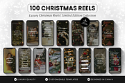 100 Luxury Christmas Reels Templates, a Social Media Template by DigiPax (Thumbnail 1 of 10)
