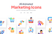 Animated Marketing Icons, a Duotone Icon by Prosymbols (Thumbnail 1 of 3)
